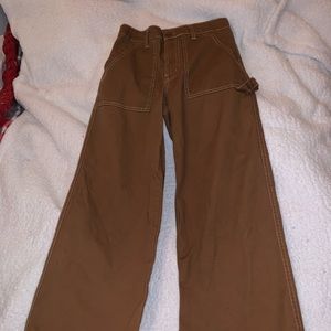 Brown flared pants